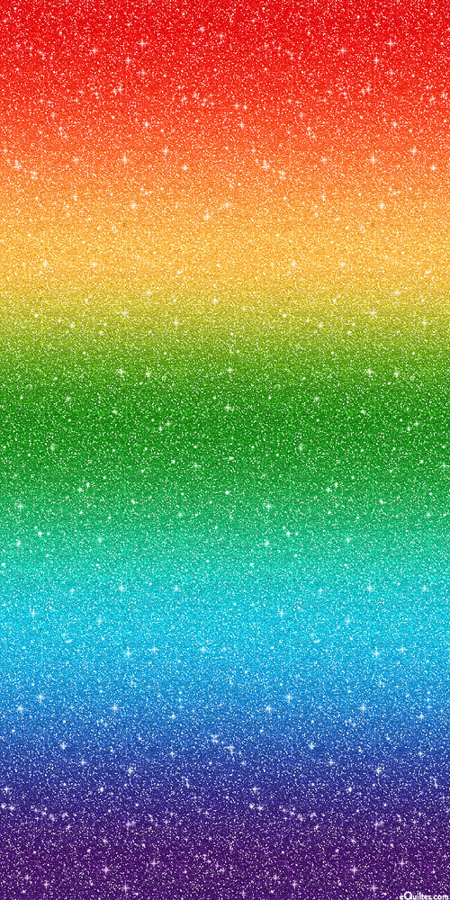 Glitz & Glam - Diamond Dust Ombre - Rainbow - DIGITAL PRINT