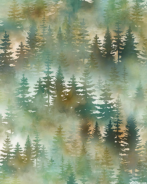 Woodsy And Whimsy - Hazy Pines - Willow Green - DIGITAL