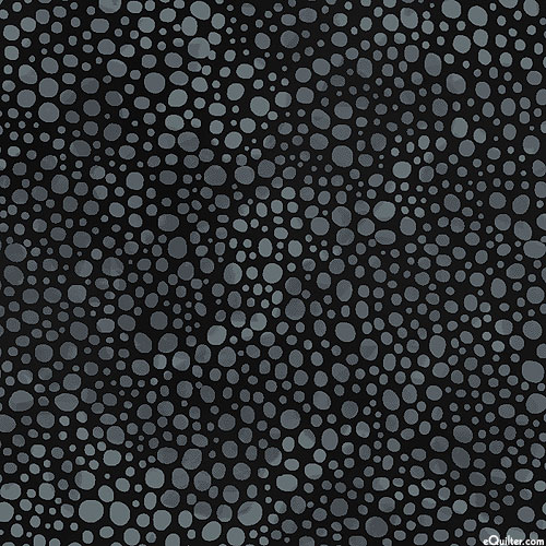 Bubbles - Mottled Dots - Black