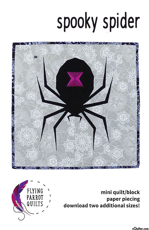 Spooky Spider - Paper Piecing Pattern by Sylvia Schaefer