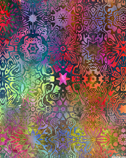 Impressions - Kaleidoscopic Watercolor - Multi - DIGITAL