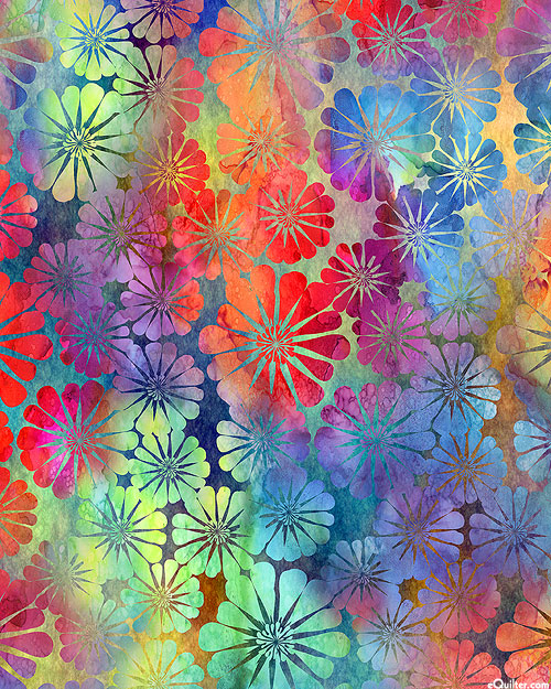 Impressions - Watercolor Blossoms - Multi - DIGITAL