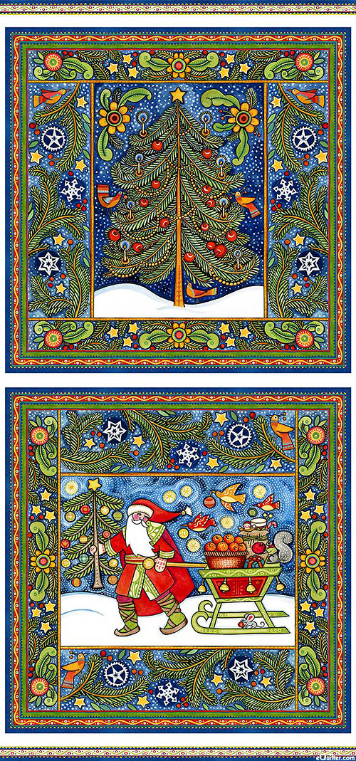 Snowy - Christmas Harvest - White - 24" x 44" PANEL - DIGITAL