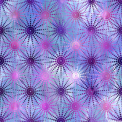 Unicorns - Geometric Suns - Purple - DIGITAL PRINT