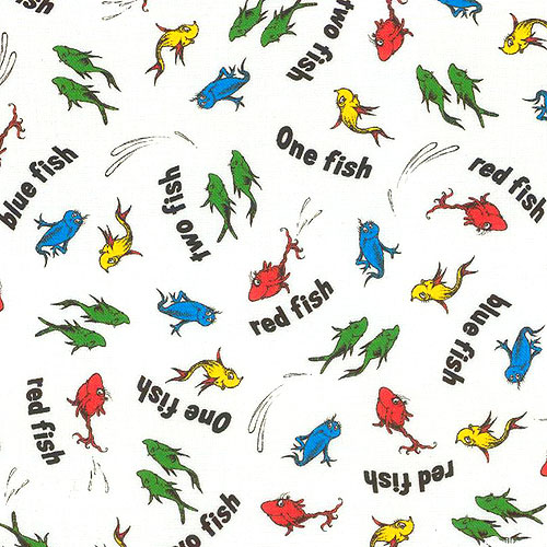 A Little Dr. Seuss - One Fish, Two Fish - White