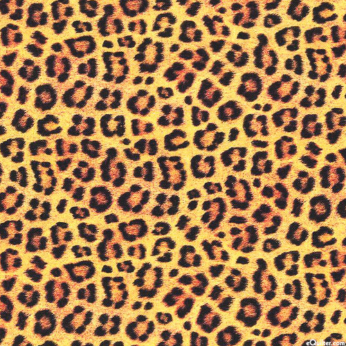 Animal Kingdom - Leopard Spots - Sun Yellow - DIGITAL PRINT