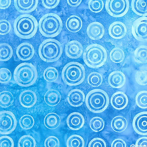 Artisan Batiks - Bubble Blues Bullseyes Batik - Ocean Blue