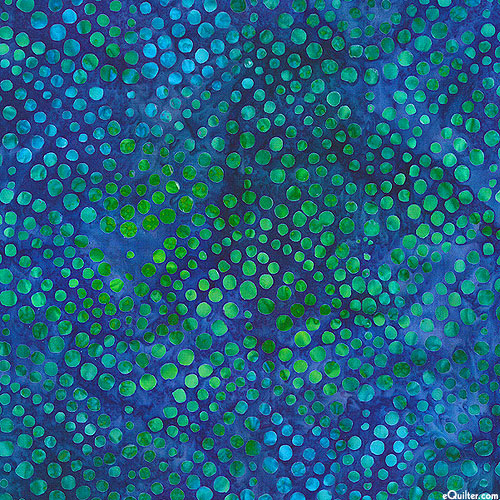 Dottie - Bubbles Geometric Batik - Sapphire