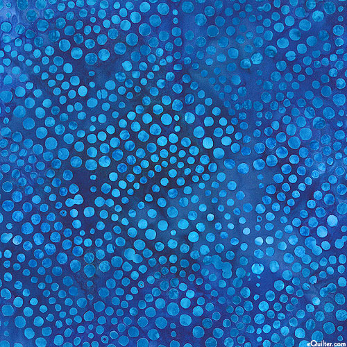 Dottie - Bubbles Geometric Batik - Nautical Blue