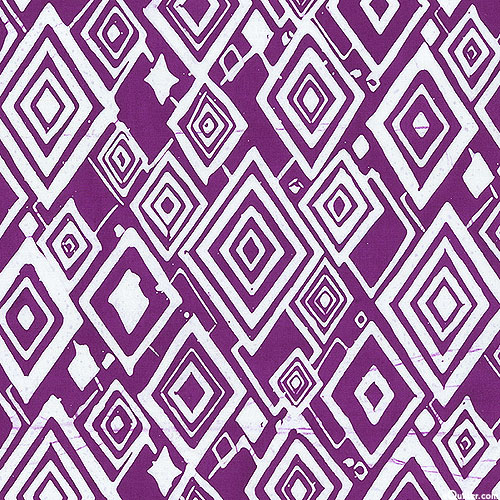Geo Brights - Diamonds Batik - Grape Purple
