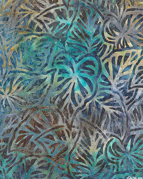 Marshland - Southern Fronds Batik - Turquoise