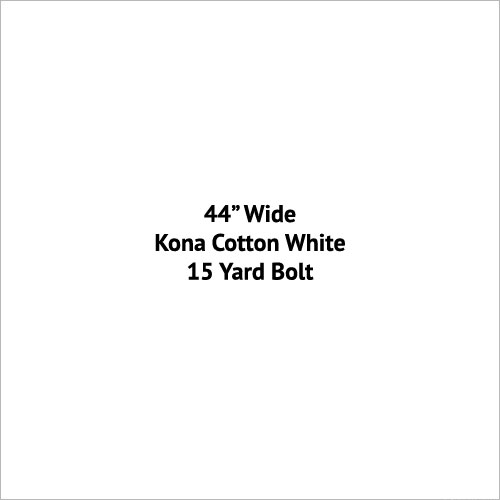 Basics - Kaufman Kona Solid - White - 15 YARD BOLT