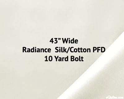 Radiance - PFD White - SILK/COTTON - 43" WIDE - 10 YARD BOLT