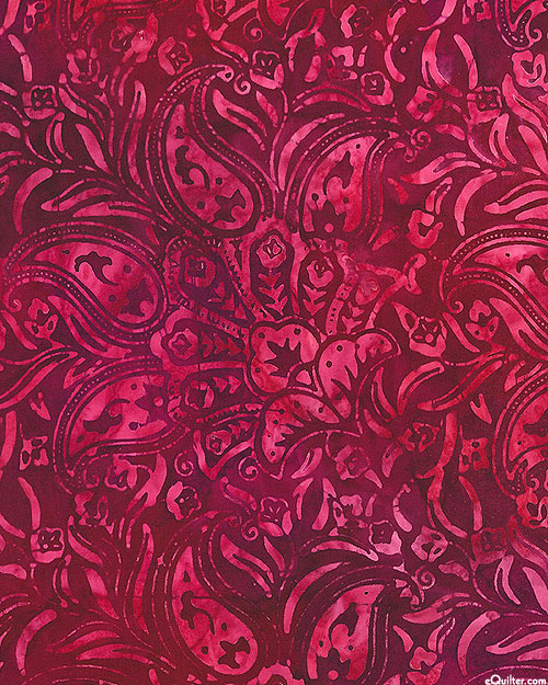 Rouge - Paisley Gardens Batik - Lacquer Red