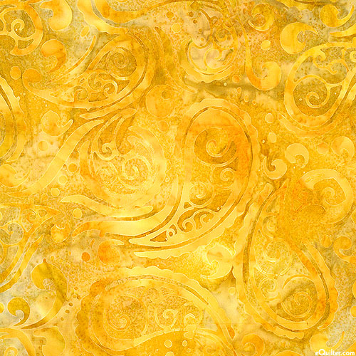 Sun Forest - Paisley Batik - Sun Gold