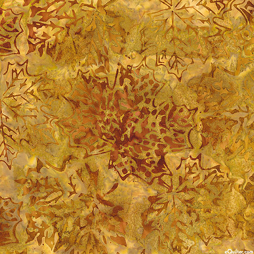 Auburn - Maple Leaves Batik - Ginger Gold