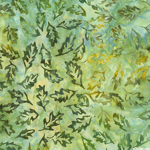 Auburn - Leafy Batik - Pistachio Green