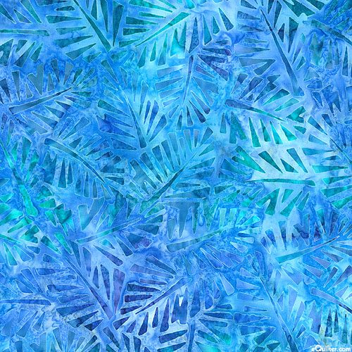 Kapua - Leafy Jungle Batik - Sky Blue
