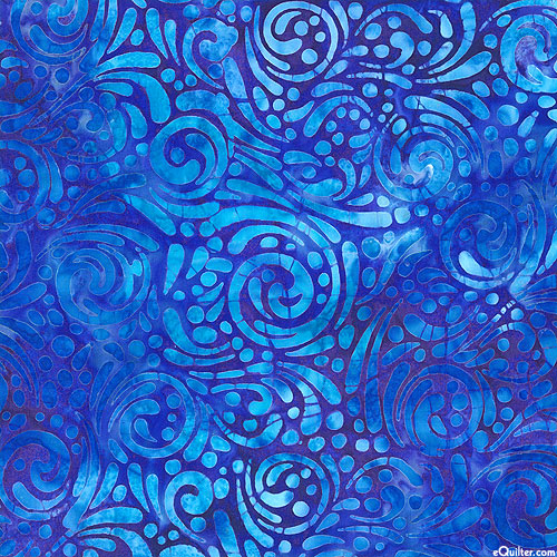 Artisan Batiks: Seaside - Swirling Waters - Cobalt