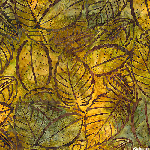 Artisan Batiks: Terrain - Forest Floor Batik - English Toffee