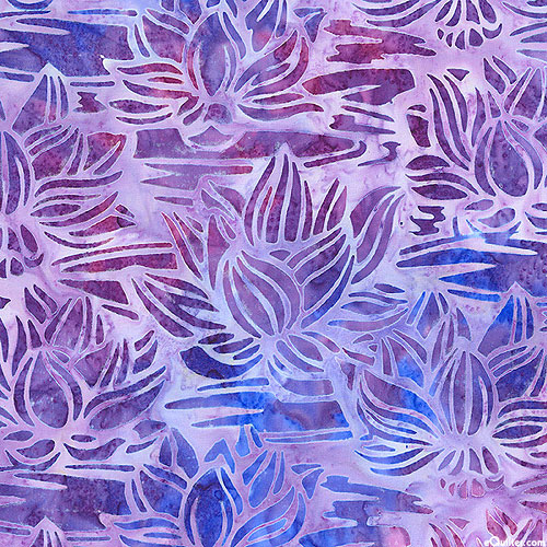 Tranquil Gardens - Lotus Ponds Batik - Lilac Purple