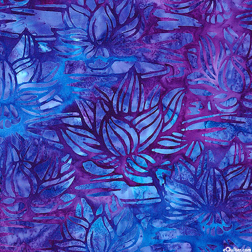 Tranquil Gardens - Lotus Ponds Batik - Violet