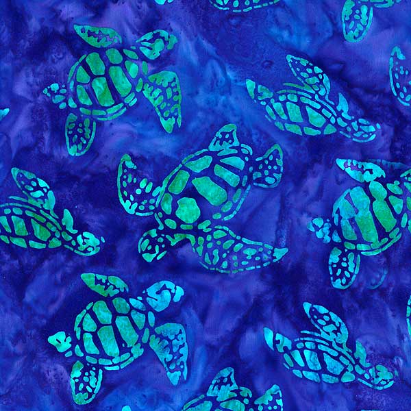 Totally Tropical - Sea Turtle Batik - Amethyst Purple