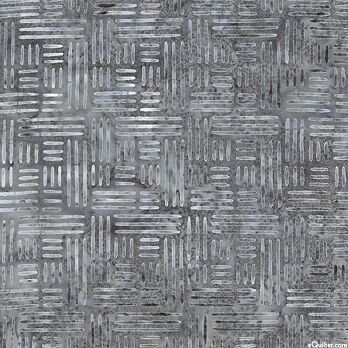 Bamboo Garden - Tile Grid Batik - Pewter Gray