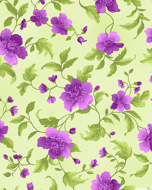 Camille - Floral Delights - Willow Green - DIGITAL