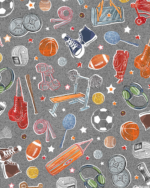 Man Cave - Sports Exercise - Pewter Gray - DIGITAL