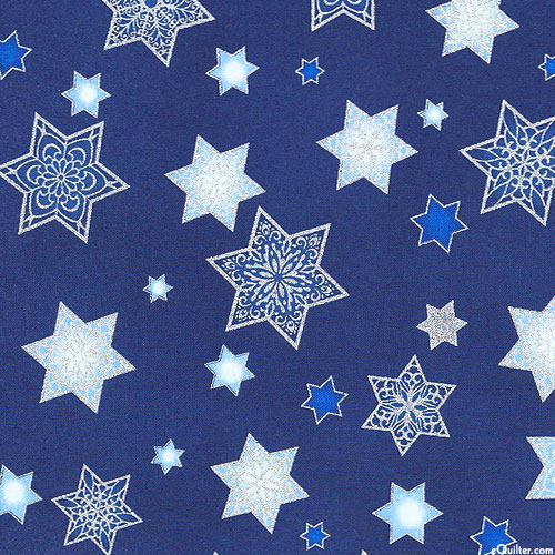 Stars of Light - Star of David - Cobalt Blue/Silver