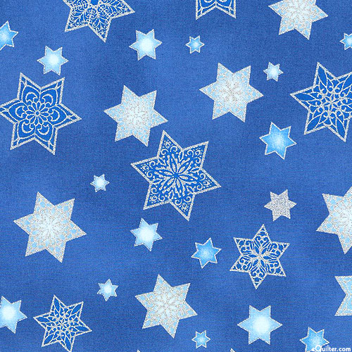 Stars of Light - Star of David - Royal Blue/Silver