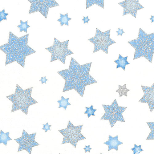 Stars of Light - Star of David - White/Silver