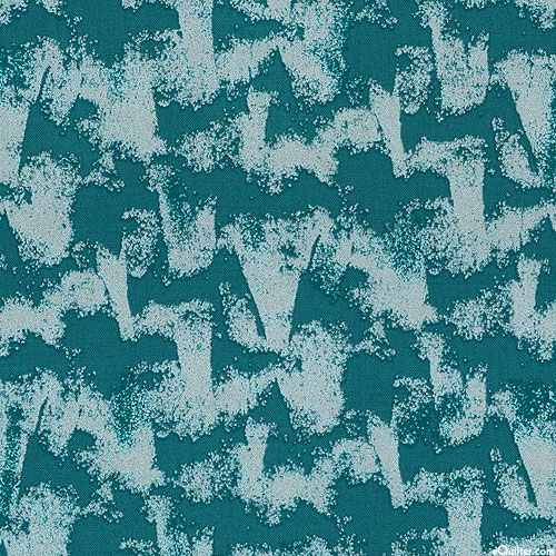 Pearl Light - Gleaming Abstract Shapes - Teal Blue