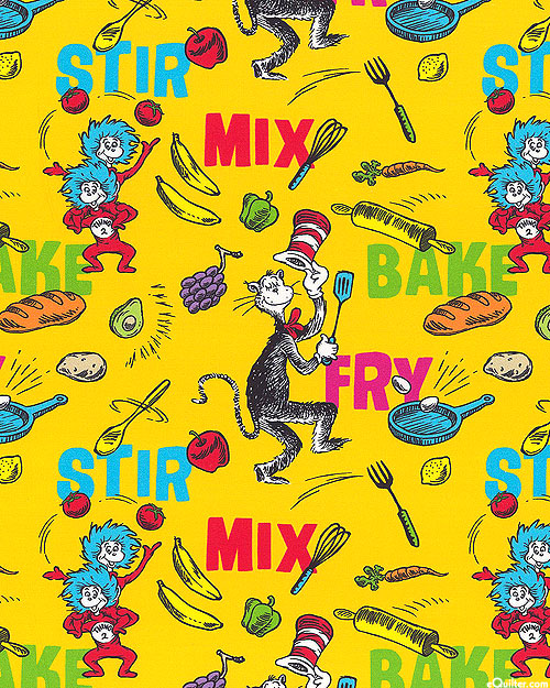 Seuss Chef - Stirring Mixing Baking - Marigold Yellow