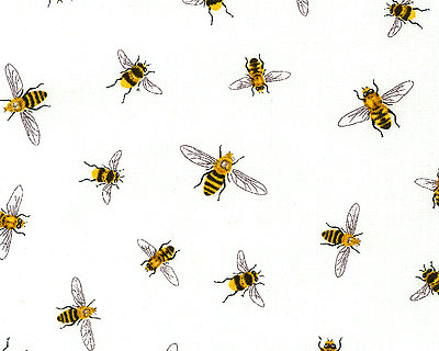 Everyday Favorites - Fuzzy Bumble Bees - White