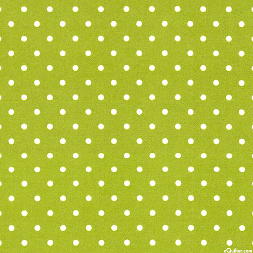 Cozy Cotton - Baby's Polka Dots - Moss Green - FLANNEL