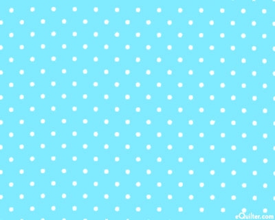 Cozy Cotton - Baby's Polka Dots - Azure - 42" FLANNEL