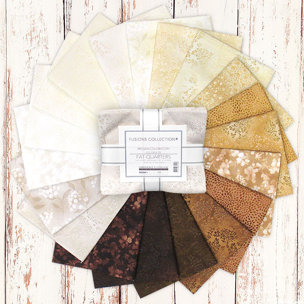 Fusions - Brown Colorstory - Fat Quarters