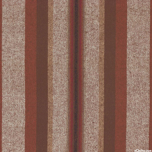 Taos - Icon Stripes Yarn-Dye - Chestnut - FLANNEL