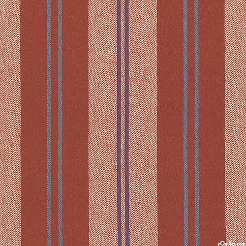 Taos - Saddle Stripes Yarn-Dye - Sienna Brown - FLANNEL