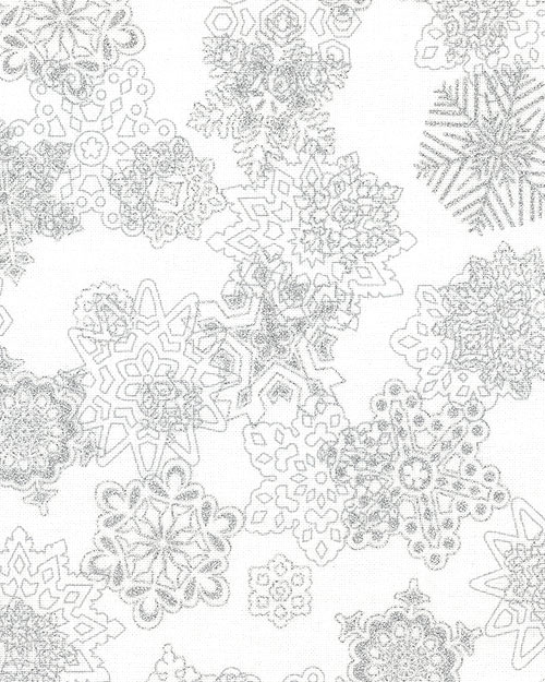 Snow Flower - Drifting Snowflakes - Soft White/Silver