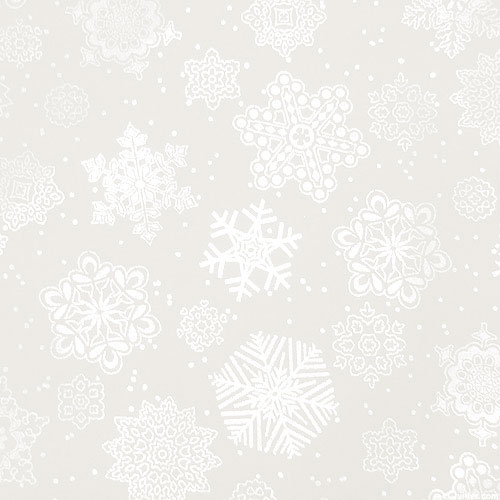 Season Of Sparkle - Snowflakes - Soft White/Silver