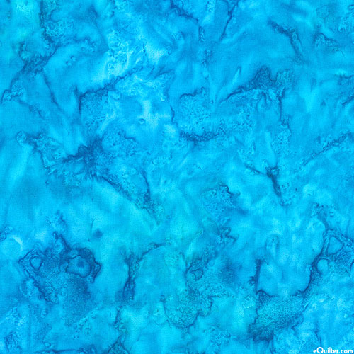 Summer Zest - Marbled Mesmer Hand-Dye - Ocean Blue