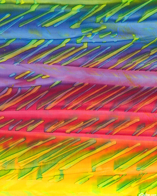 Raku Stripe - Rainbow Multi - Hand-Dye