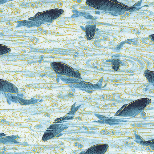 Imperial Collection 17 - Koi Pond - Lake Blue/Gold