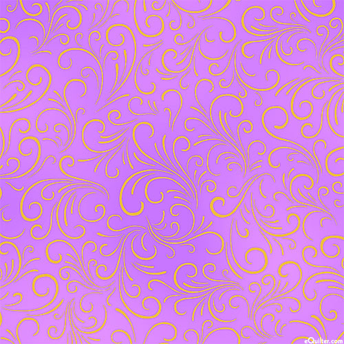 Joli Bijou - Curling Flourish - Crocus Purple/Gold