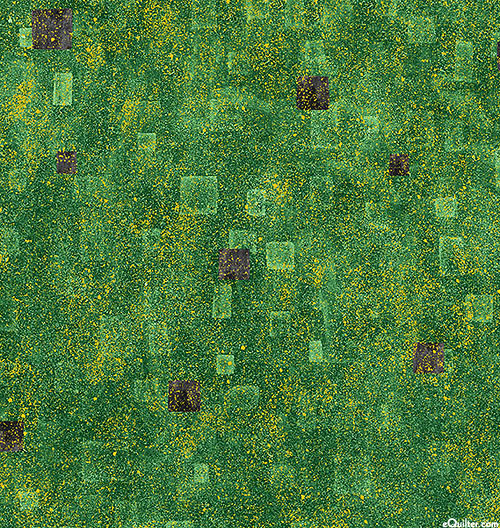 Gustav Klimt - Geometric Atmosphere - Emerald Green/Gold