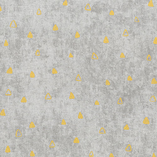 Gustav Klimt - Triangle Highlights - Ash Gray/Gold
