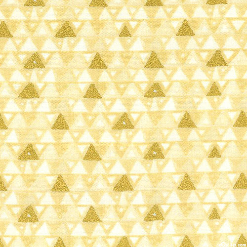 Gustav Klimt - Abstract Triangles - Butter Yellow/Gold
